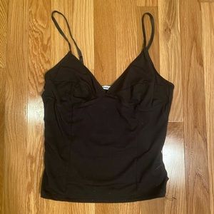 Reformation Black Tank Top